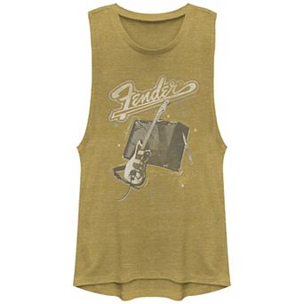 Juniors' Fender In Space Muscle Graphic Tank Top