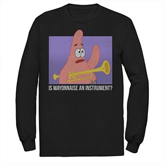 Men's Spongebob Patrick Is Mayonnaise An Instrument Tee