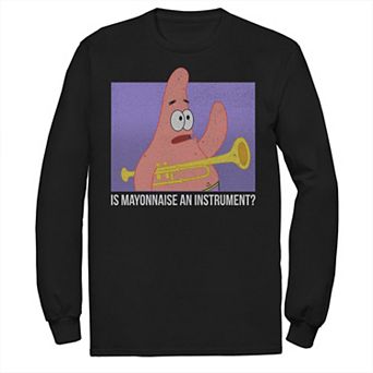 Men's Spongebob Patrick Is Mayonnaise An Instrument Tee