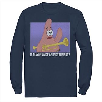 Men's Spongebob Patrick Is Mayonnaise An Instrument Tee