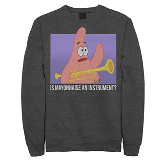 Men's Spongebob Patrick Is Mayonnaise An Instrument Sweatshirt
