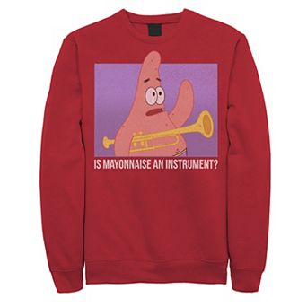 Men's Spongebob Patrick Is Mayonnaise An Instrument Sweatshirt