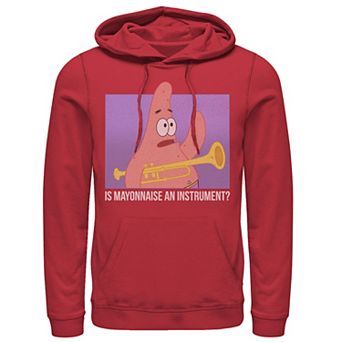 Men's Spongebob Patrick Is Mayonnaise An Instrument Hoodie