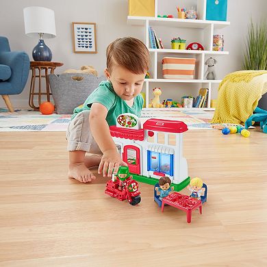 Little People Fisher-Price We Deliver Pizza Place Dollhouse and Accessories Set