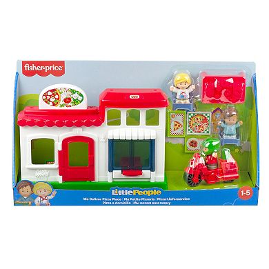 Little People Fisher-Price We Deliver Pizza Place Dollhouse and Accessories Set