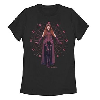 Juniors' Marvel WandaVision The Scarlet Witch Floating Portrait Graphic Tee