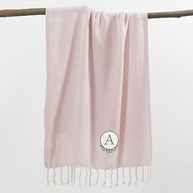 Linum Home Textiles Turkish Cotton Personalized Fun In Paradise Pestemal Beach Towel