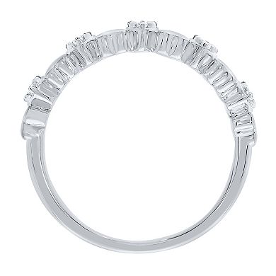 10k Gold 1/10 Carat T.W. Diamond Heart Ring