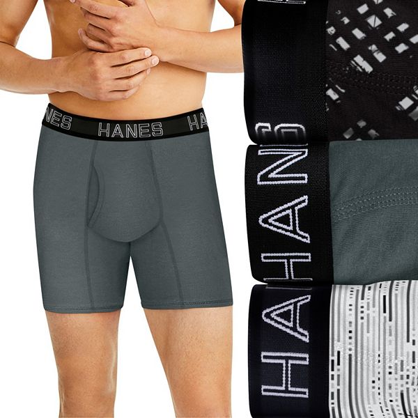 Mens Hanes Ultimate® Comfortflex Fit 3 Pack Boxer Briefs 6897