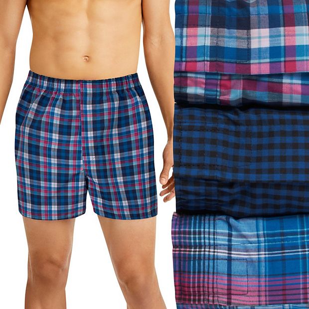 Men s Hanes Ultimate ComfortFlex Fit 3 pack Stretch Woven Boxers