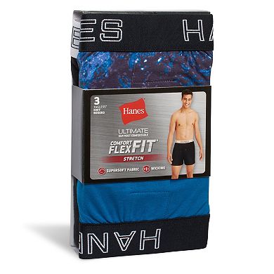 Men's Hanes Ultimate® ComfortFlex Fit 3-Pack Knit Boxers