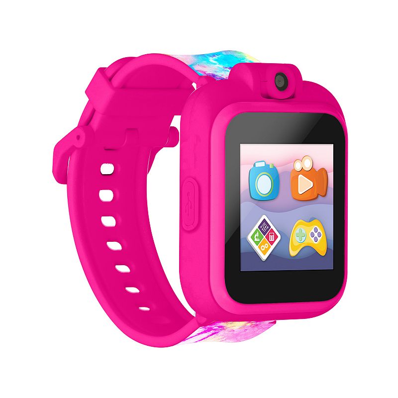 iTouch Playzoom 2 Kids' Pink, Blue, Yellow Tie Dye Smart Watch, Multi