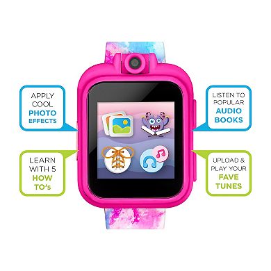 iTouch Playzoom 2 Kids' Pink, Blue, Yellow Tie Dye Smart Watch