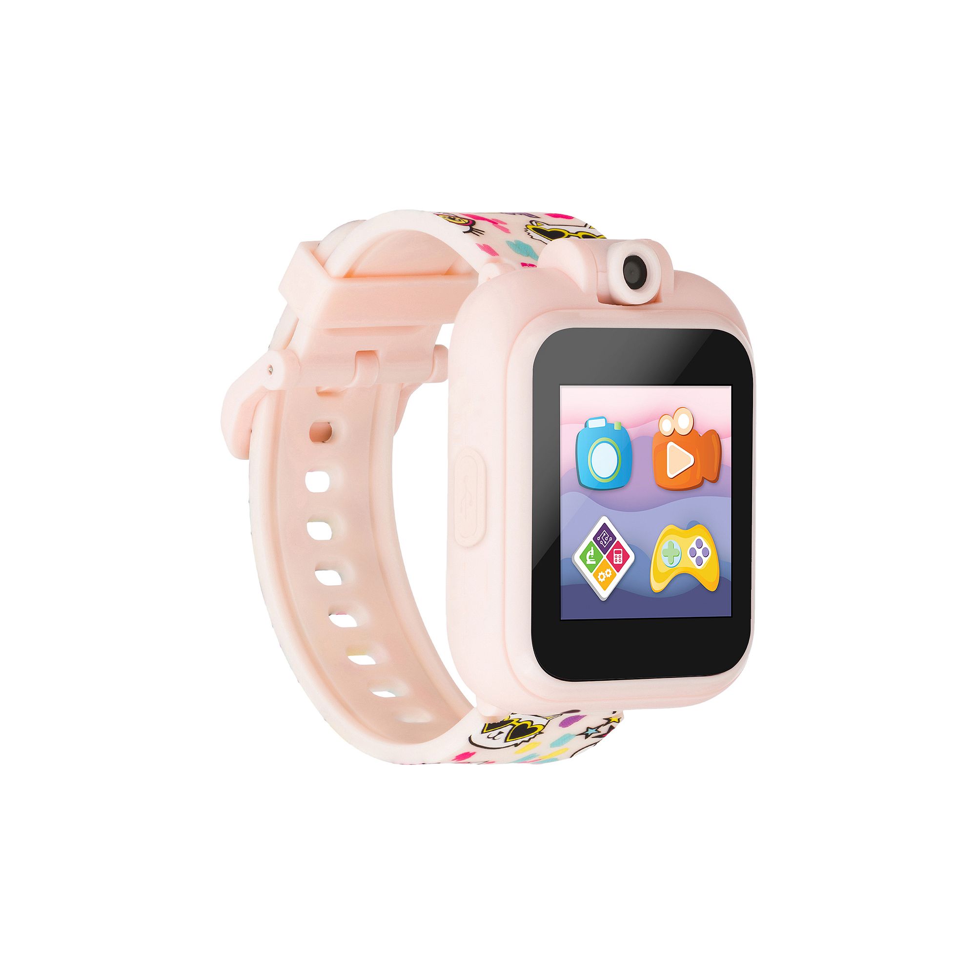 iTouch Playzoom 2 Kids Blush Meow Cat Pattern Smart Watch, Pink