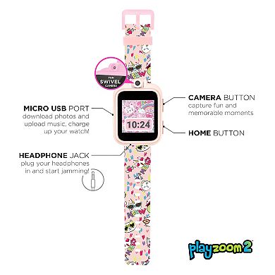 iTouch Playzoom 2 Kids' Blush Meow Cat Pattern Smart Watch