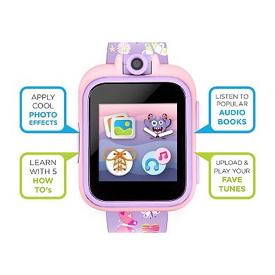 iTouch Playzoom 2 Kids' Purple Butterfly Print Smart Watch