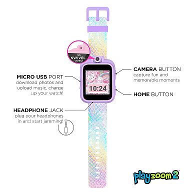 iTouch Playzoom 2 Kids' Textured Holographic Smart Watch