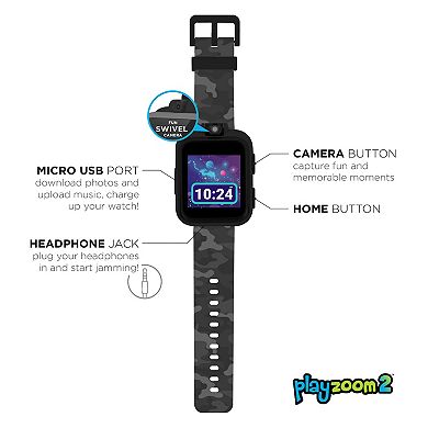 iTouch Playzoom 2 Kids' Gray Camouflage Smart Watch