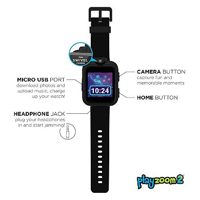 iTouch Playzoom 2 Kids' Solid Black Smart Watch