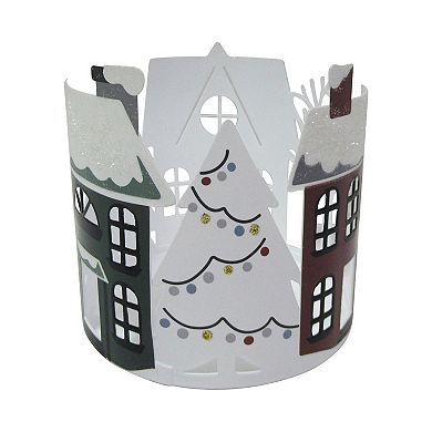 Sonoma Goods For Life House Scene Candle Sleeve Candle Holder Table Decor