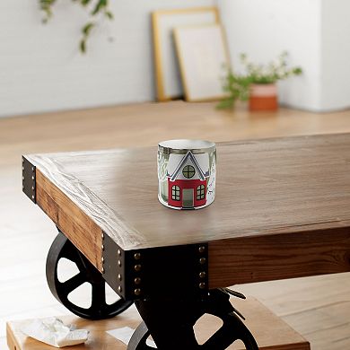 Sonoma Goods For Life House Scene Candle Sleeve Candle Holder Table Decor