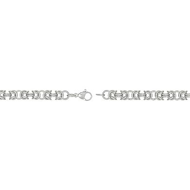LYNX Men's Stainless Steel Byzantine Bracelet