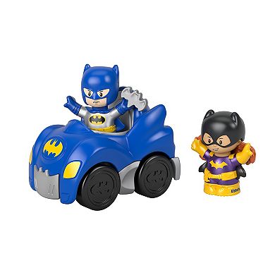 Little People DC Super Friends Batgirl & Batman Figures and Accessories Gift Set