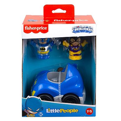 Little People DC Super Friends Batgirl & Batman Figures and Accessories Gift Set