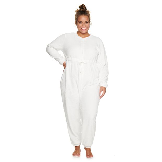 One piece plus size pajamas hot sale