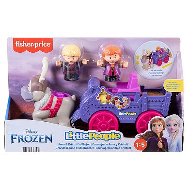 Disney's Frozen Anna & Kristoff's Wagon Vehicle and Accessories Set by Little People Fisher-Price