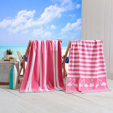 Madelinen® Cotton Velour Printed Beach Towels