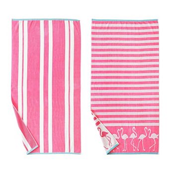 Madelinen® Cotton Velour Printed Beach Towels 2-pack Set