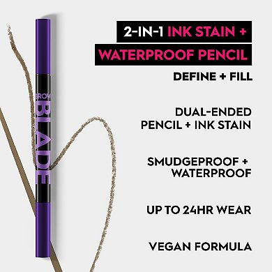 Brow Blade 2-in-1 Eyebrow Pen + Waterproof Pencil