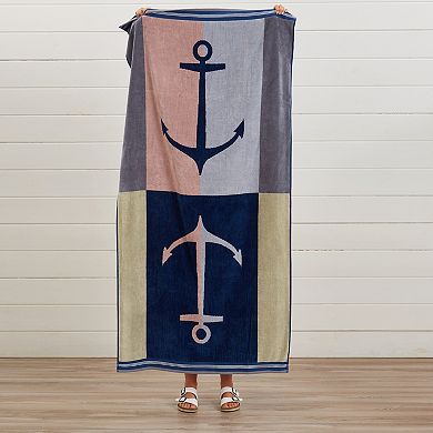 Madelinen® Cotton Velour Printed Beach Towels