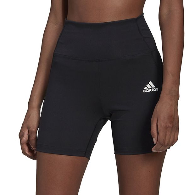 Women's Adidas Booty Shorts in Black with White - XS/S