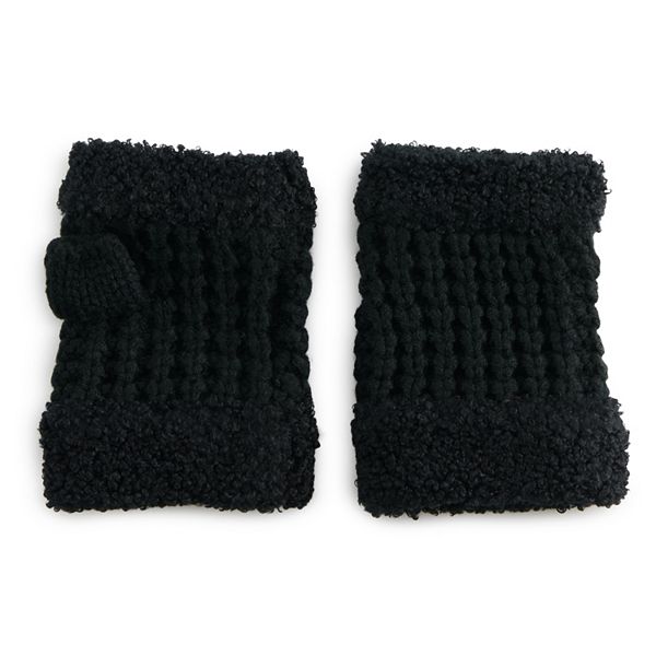 Women's Koolaburra by UGG Sherpa Knit Fingerless Gloves