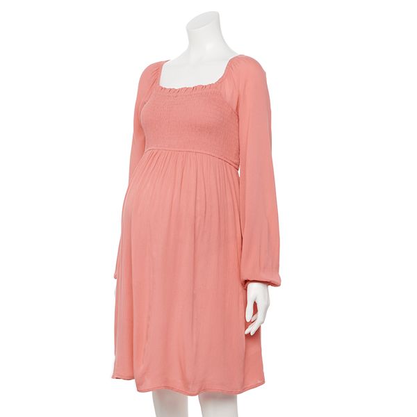 Maternity Sonoma Goods For Life® Smocked Balloon Sleeve Dress