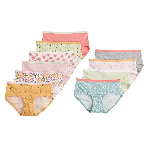 Girls 6-14 SO® 10-Pack Hipster Panties