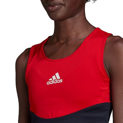 早割航空券 Women's adidas Colorblock 3-Stripes Crop Top Clothing