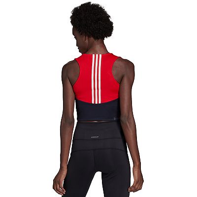 Women's adidas Colorblock 3-Stripes Crop Top
