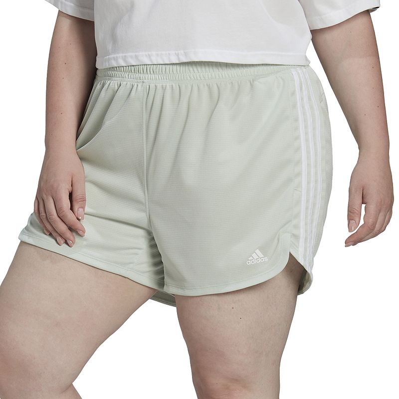 54544304 Plus Size adidas Pacer 3-Stripes Knit Shorts, Wome sku 54544304