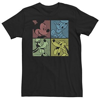 Disney's Mickey & Friends Big & Tall Group Shot Comic Panels Tee