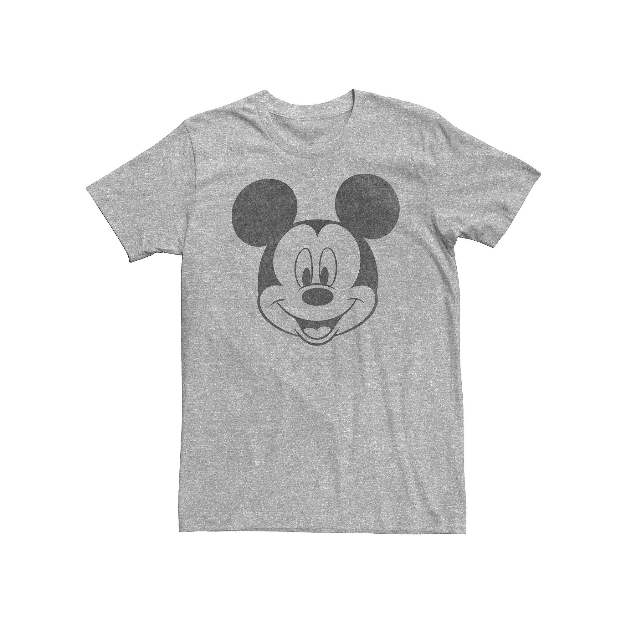 Big & Tall Disney Mickey Mouse Black & White Portrait Tee, Mens, Size: Lar