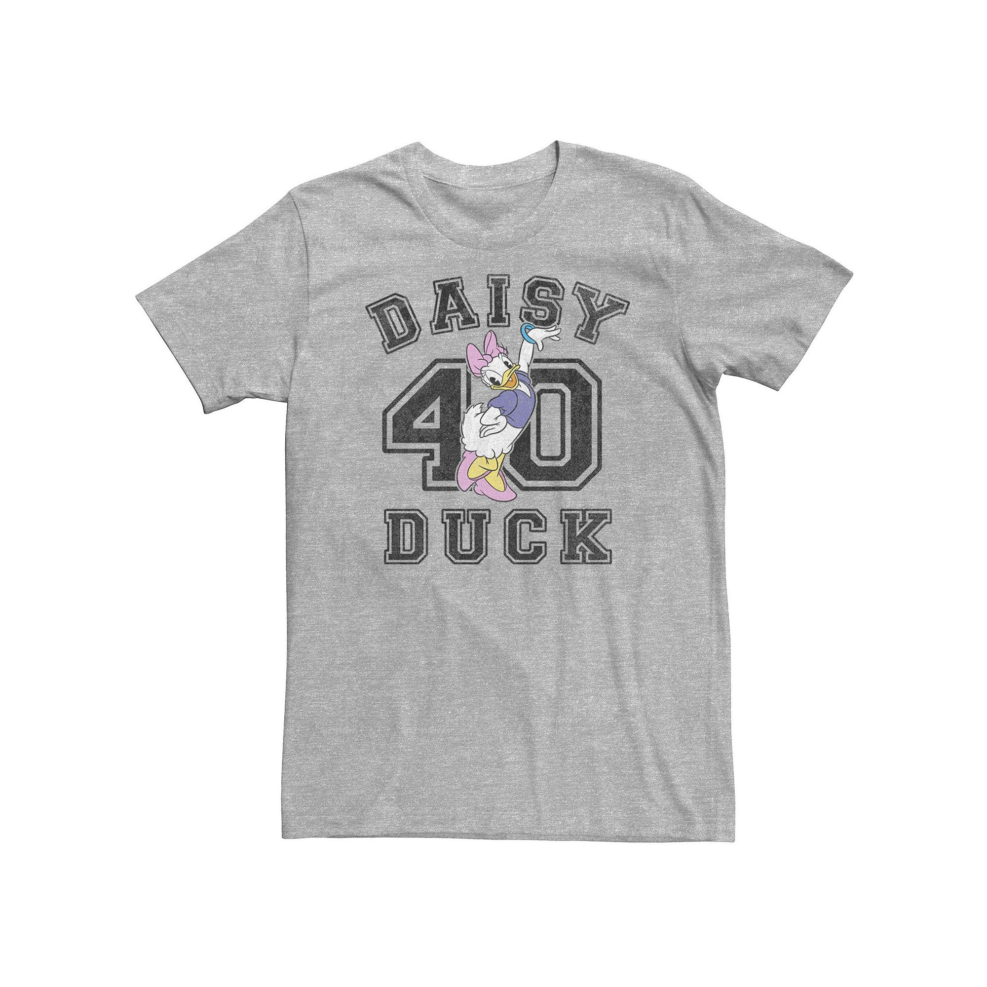 Big & Tall Disney Daisy Duck Varsity Text # 40 Tee, Mens, Size: 3XL, Athle