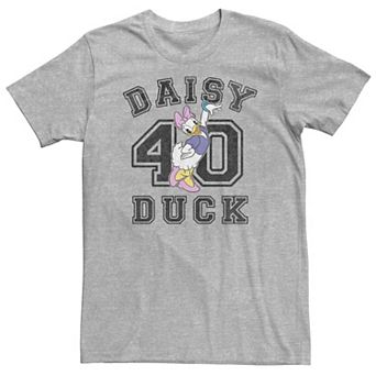 Big & Tall Disney Daisy Duck Varsity Text # 40 Tee