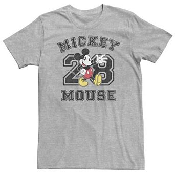 Big & Tall Disney Mickey Varsity Text #28 Portrait Tee