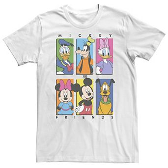 Big & Tall Disney Mickey & Friends Character Panel Red Tee