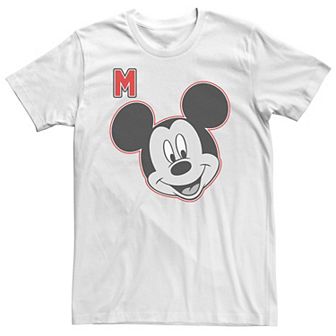 Big & Tall Disney Mickey Mouse Varsity Letter Face Tee