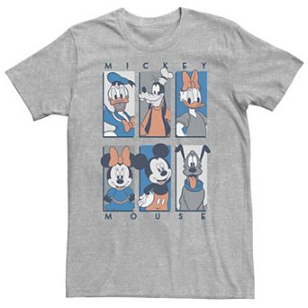 Big & Tall Disney Mickey & Friends Character Panel Blue Tee