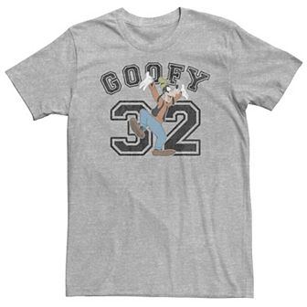Big & Tall Disney Goofy Varsity Text #32 Portrait Tee
